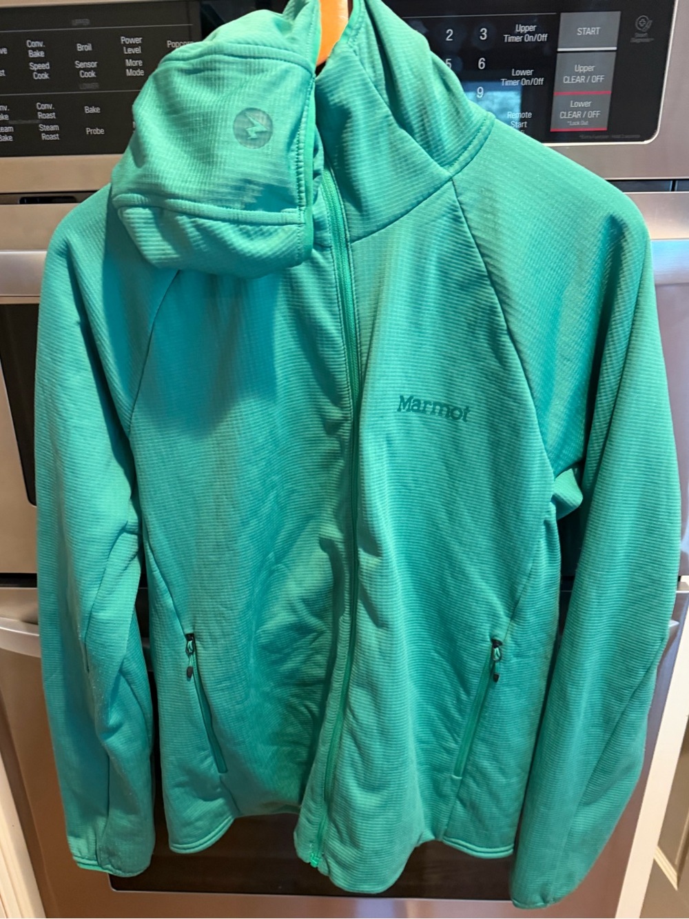 Marmot Women's Size Large Leconte Full-Zip Fleece Hoodie Jacket, Green